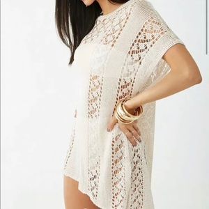 Oatmeal Beige Women’s Knit Swim Cover Up